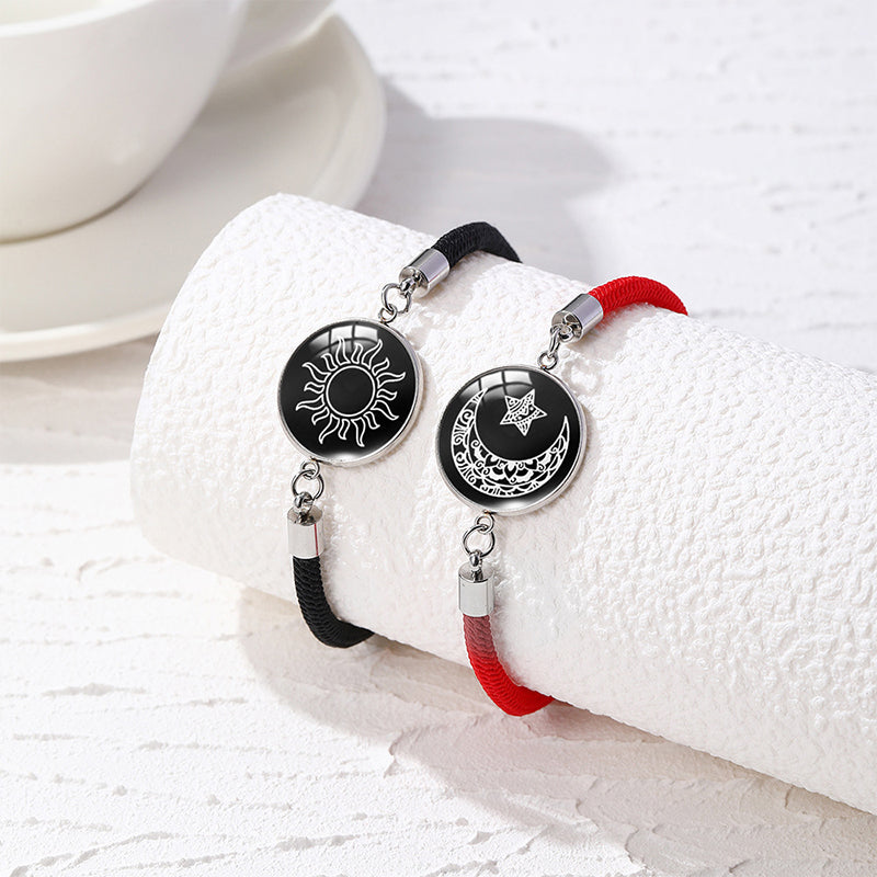 2pcs Sun & Moon Luminous Couple Bracelet